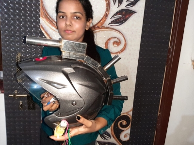 Student develops 'Robo Helmet' to strengthen security forces | Student develops 'Robo Helmet' to strengthen security forces