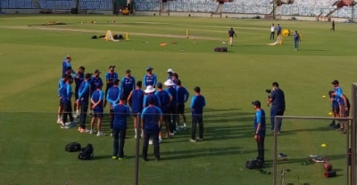 India hold practice session at Arun Jaitley Stadium | India hold practice session at Arun Jaitley Stadium