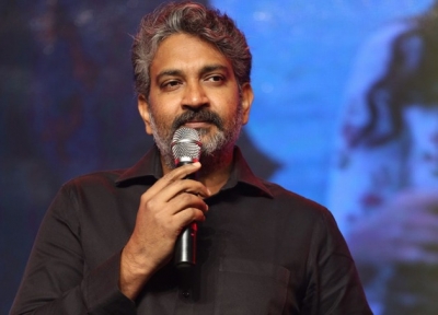 Rajamouli praises Ram Charan at 'Acharya' event | Rajamouli praises Ram Charan at 'Acharya' event