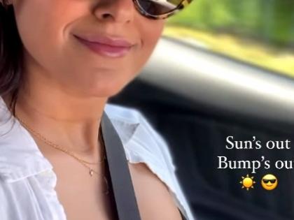 Ileana D'Cruz goes out on a drive; says 'sun's out, bump's out' | Ileana D'Cruz goes out on a drive; says 'sun's out, bump's out'