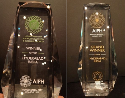 Hyderabad wins World Green City Award | Hyderabad wins World Green City Award