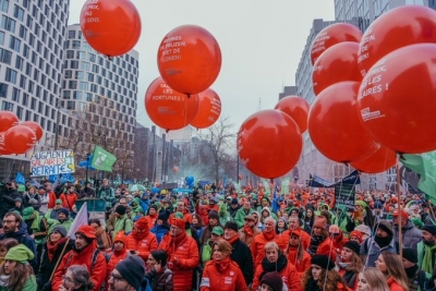 Belgian teachers demonstrate for better working conditions | Belgian teachers demonstrate for better working conditions