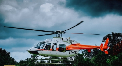 Chopper service launched for Telangana's tribal fair | Chopper service launched for Telangana's tribal fair