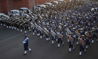 Beating Retreat: Tunes based on classical music highlight grand event at Vijay Chowk | Beating Retreat: Tunes based on classical music highlight grand event at Vijay Chowk