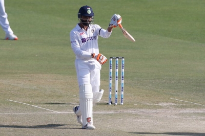 1st Test: Jadeja's century, Ashwin's fifty lift India to 468/7 against Sri Lanka | 1st Test: Jadeja's century, Ashwin's fifty lift India to 468/7 against Sri Lanka