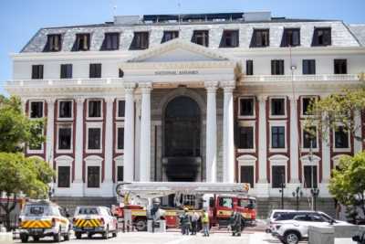 S.African Parliament to move flagship program after fire | S.African Parliament to move flagship program after fire