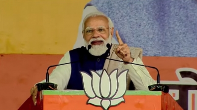 'New' parties using Goa as launchpad for personal, political ambitions: Modi | 'New' parties using Goa as launchpad for personal, political ambitions: Modi