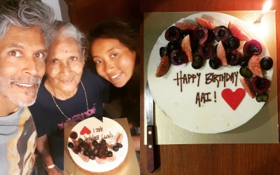 Milind Soman's b'day wishes for mom: 'Celebrating 82 years healthy, fit and happy' | Milind Soman's b'day wishes for mom: 'Celebrating 82 years healthy, fit and happy'