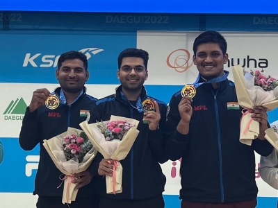 Asian Airgun Championship: Indian shooters sweep air rifle team gold medals | Asian Airgun Championship: Indian shooters sweep air rifle team gold medals