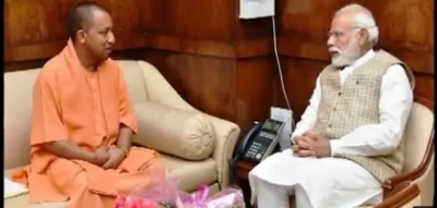 Yogi meets Prime Minister Modi to discuss new UP cabinet | Yogi meets Prime Minister Modi to discuss new UP cabinet