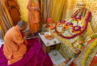 Yogi to lay foundation stone of Ram temple's 'Garbh Griha' in Ayodhya | Yogi to lay foundation stone of Ram temple's 'Garbh Griha' in Ayodhya