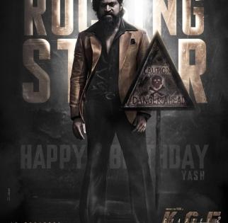 New 'KGF 2' poster released on actor Yash's birthday | New 'KGF 2' poster released on actor Yash's birthday
