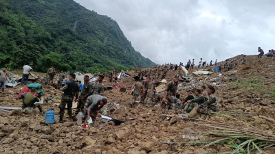 Dozens buried alive in massive Manipur landslide; rescue on | Dozens buried alive in massive Manipur landslide; rescue on