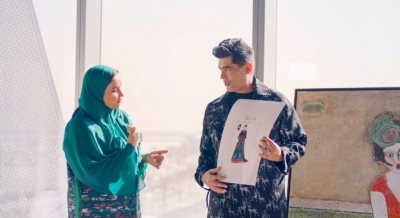 Manish Malhotra creates The Abaya Saree for Etihad Airways | Manish Malhotra creates The Abaya Saree for Etihad Airways