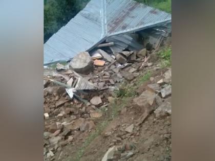 Landslide blocks road, boulders fall on Mahila Mandal Bhawan in Himachal Pradesh's Nankhari | Landslide blocks road, boulders fall on Mahila Mandal Bhawan in Himachal Pradesh's Nankhari Landslide blocks road, boulders fall on Mahila Mandal Bhawan in Himachal Pradesh's Nankhari | Landslide blocks road, boulders fall on Mahila Mandal Bhawan in Himachal Pradesh's Nankhari
