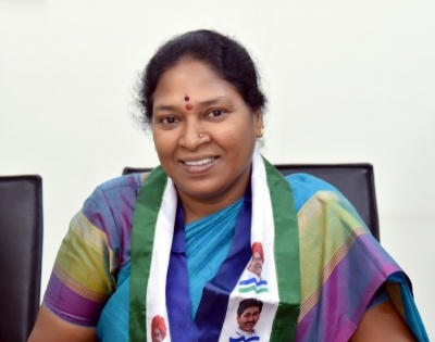 YSRCP's Pothula Suneetha elected MLC sans contest | YSRCP's Pothula Suneetha elected MLC sans contest