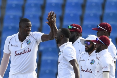1st Test: Holder takes 5 as WI bowl out SL for 169 | 1st Test: Holder takes 5 as WI bowl out SL for 169