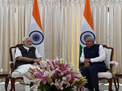 PM Modi calls on Vice President Jagdeep Dhankhar | PM Modi calls on Vice President Jagdeep Dhankhar