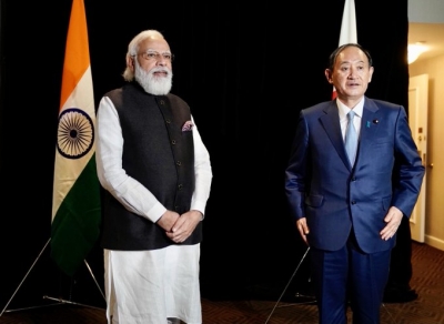 Modi meets ex-Japan PM Yoshihide Suga | Modi meets ex-Japan PM Yoshihide Suga