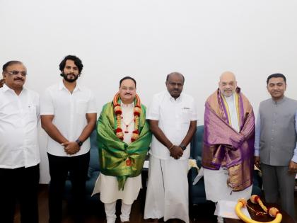 BJP-JD(S) alliance in K’taka official, Bommai calls it game changer | BJP-JD(S) alliance in K’taka official, Bommai calls it game changer