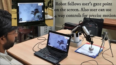 IISc team designs robotic arm to help disabled operate devices | IISc team designs robotic arm to help disabled operate devices