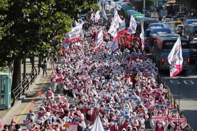 Seoul govt to file complaints against all labour rally participants | Seoul govt to file complaints against all labour rally participants
