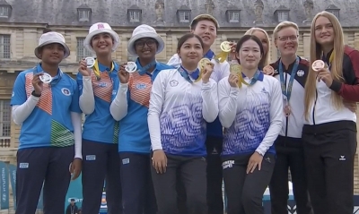 Archery World Cup: India women settle for silver in recurve team competition | Archery World Cup: India women settle for silver in recurve team competition