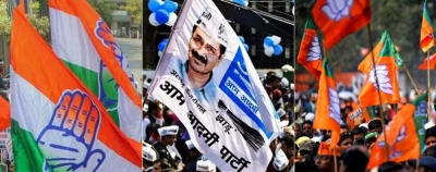 Three-cornered contest coming up in Gujarat Assembly polls | Three-cornered contest coming up in Gujarat Assembly polls