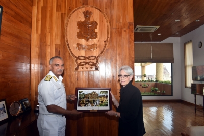 US Dy Secretary of State Sherman visits Navy HQ in Mumbai | US Dy Secretary of State Sherman visits Navy HQ in Mumbai