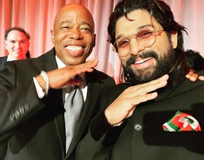 Allu Arjun thanks New York Mayor for honouring him | Allu Arjun thanks New York Mayor for honouring him Allu Arjun thanks New York Mayor for honouring him | Allu Arjun thanks New York Mayor for honouring him
