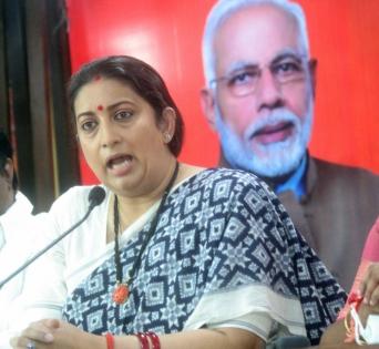 Smriti Irani slams Rahul, Sonia, asks if they are farmers? | Smriti Irani slams Rahul, Sonia, asks if they are farmers? Smriti Irani slams Rahul, Sonia, asks if they are farmers? | Smriti Irani slams Rahul, Sonia, asks if they are farmers?