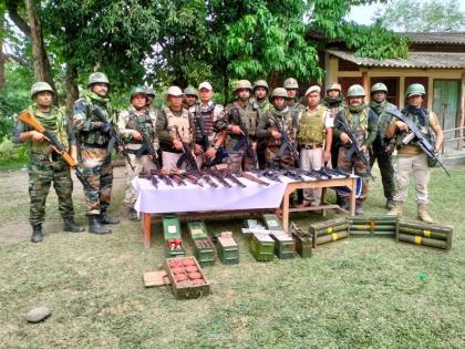 Security forces in Manipur recover 790 looted sophisticated arms | Security forces in Manipur recover 790 looted sophisticated arms
