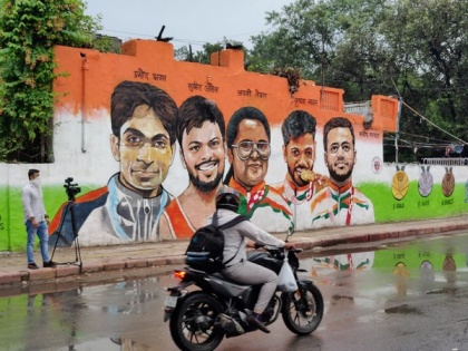 Wall mural in Delhi honours Tokyo Paralympic winners | Wall mural in Delhi honours Tokyo Paralympic winners