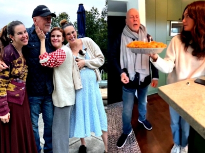Demi Moore shares glimpse of Bruce Willis' birthday celebration with family | Demi Moore shares glimpse of Bruce Willis' birthday celebration with family