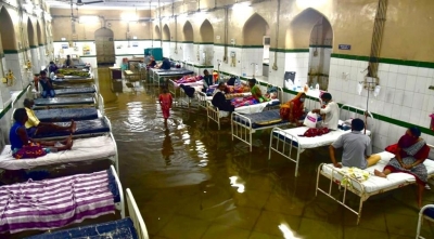 Hyderabad's historic Osmania Hospital flooded | Hyderabad's historic Osmania Hospital flooded