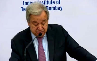 Guterres pays homage to victims of 26/11 terror strikes | Guterres pays homage to victims of 26/11 terror strikes
