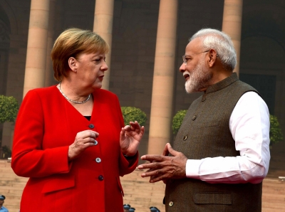 German link to Dwarka metro station being visited by Merkel | German link to Dwarka metro station being visited by Merkel