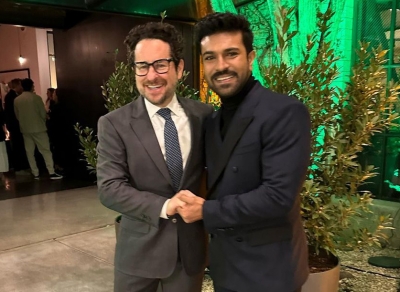 'Big fan' Ram Charan poses with 'Star Wars' director JJ Abram in LA | 'Big fan' Ram Charan poses with 'Star Wars' director JJ Abram in LA 'Big fan' Ram Charan poses with 'Star Wars' director JJ Abram in LA | 'Big fan' Ram Charan poses with 'Star Wars' director JJ Abram in LA
