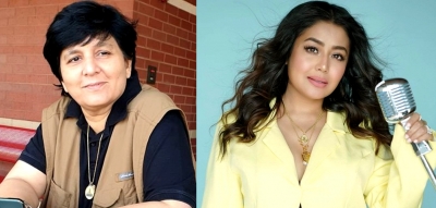 Neha Kakkar welcomes Falguni Pathak on 'Indian Idol' amidst 'O Sajna' controversy | Neha Kakkar welcomes Falguni Pathak on 'Indian Idol' amidst 'O Sajna' controversy