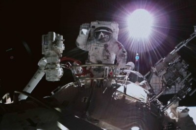 NASA suspends routine spacewalks due to leaky spacesuit helmet | NASA suspends routine spacewalks due to leaky spacesuit helmet