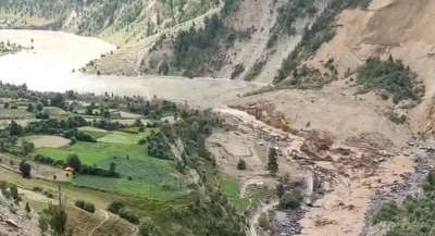 Trans-Himalaya landslides in Himachal block river | Trans-Himalaya landslides in Himachal block river