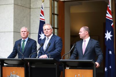 Australia announces about $10bn boost for wage subsidy scheme | Australia announces about $10bn boost for wage subsidy scheme