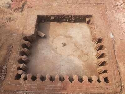 Water tank from Mughal era found in Fatehpur Sikri | Water tank from Mughal era found in Fatehpur Sikri