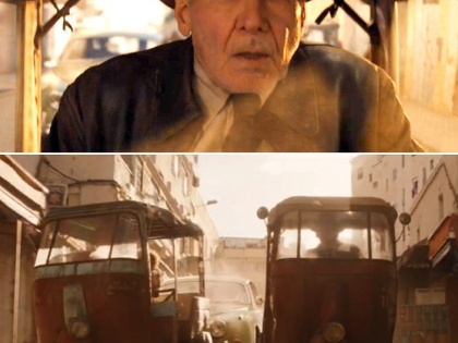 Harrison Ford zips through Indian city in rickshaw in 'Indiana Jones: The Dial of Destiny' | Harrison Ford zips through Indian city in rickshaw in 'Indiana Jones: The Dial of Destiny'