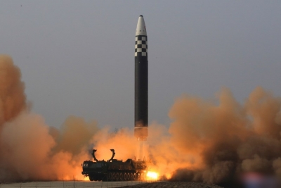 N.Korea fires intercontinental ballistic missile | N.Korea fires intercontinental ballistic missile