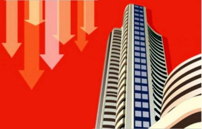 Indices erase all gains, Sensex falls over 310 points | Indices erase all gains, Sensex falls over 310 points