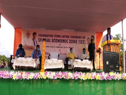 Tripura CM lays foundation stone for state's first Special Economic Zone in Sabroom | Tripura CM lays foundation stone for state's first Special Economic Zone in Sabroom