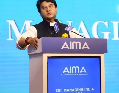 Jyotiraditya Scindia presents 13th AIMA Managing India Awards | Jyotiraditya Scindia presents 13th AIMA Managing India Awards