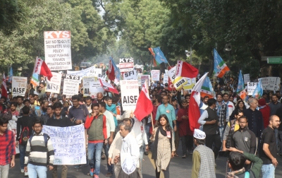 JNU row: Education is right, not privilege, say students | JNU row: Education is right, not privilege, say students