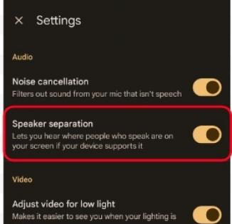 Google rolling out 'speaker separation' in Meet for Pixel 7 devices | Google rolling out 'speaker separation' in Meet for Pixel 7 devices